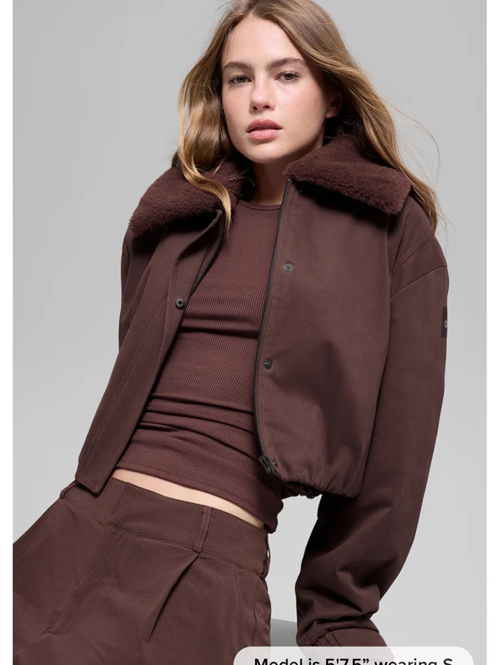 Alo Yoga Navigator Jacket in Brownstone